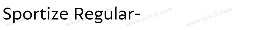 Sportize Regular字体转换